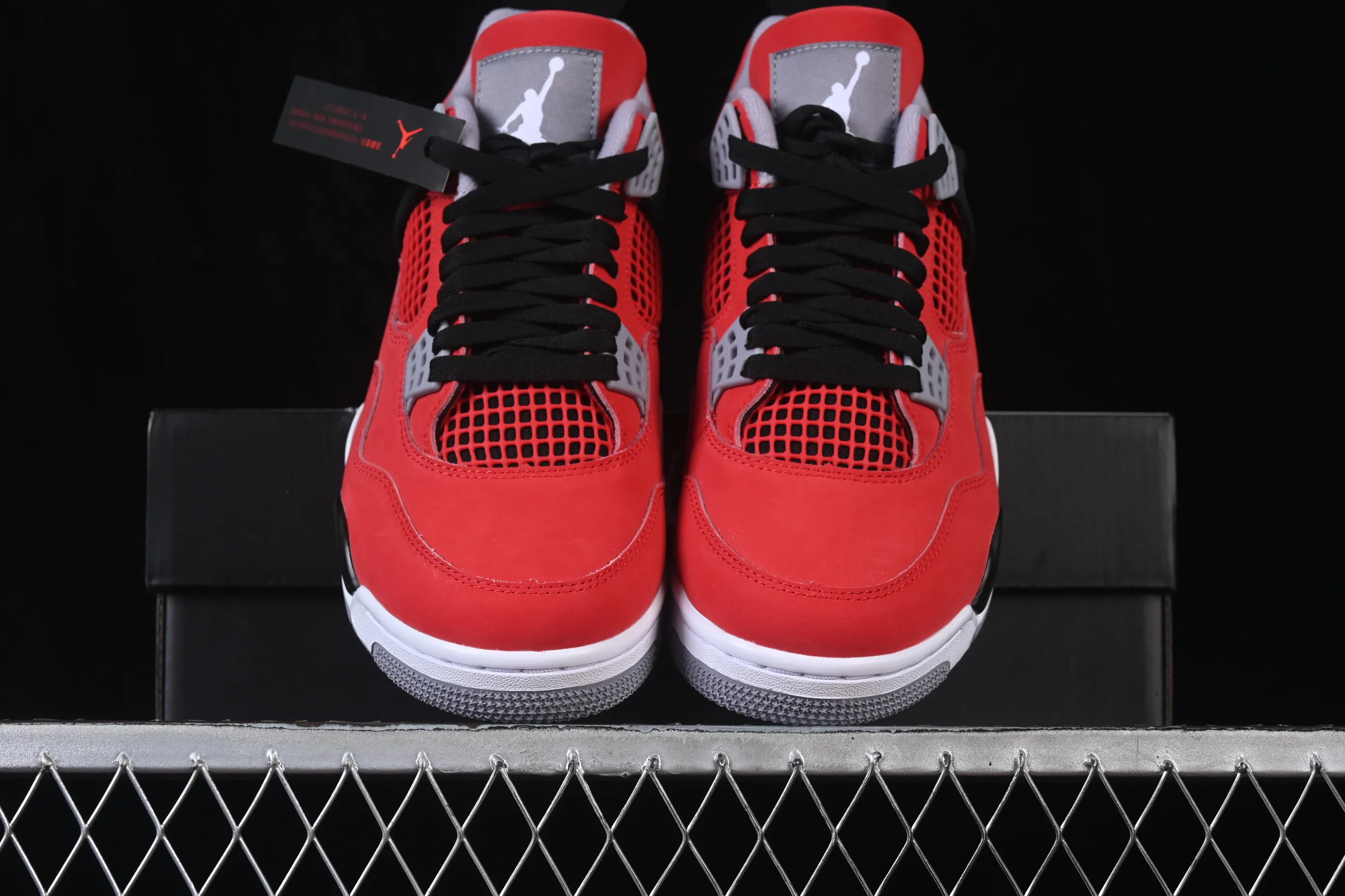 All categories Air Jordan Jordan series basketball shoes Air Jordan 4 OG version Air Jordan 4 "Toro" AJ4 Joe 4 Big Red Bull replica basketball shoes FQ8138-600